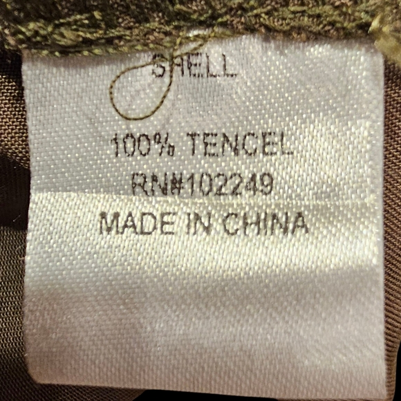 MARKET & SPRUCE Olive Green Zip Up Shirt/Jacket - Picture 6 of 6